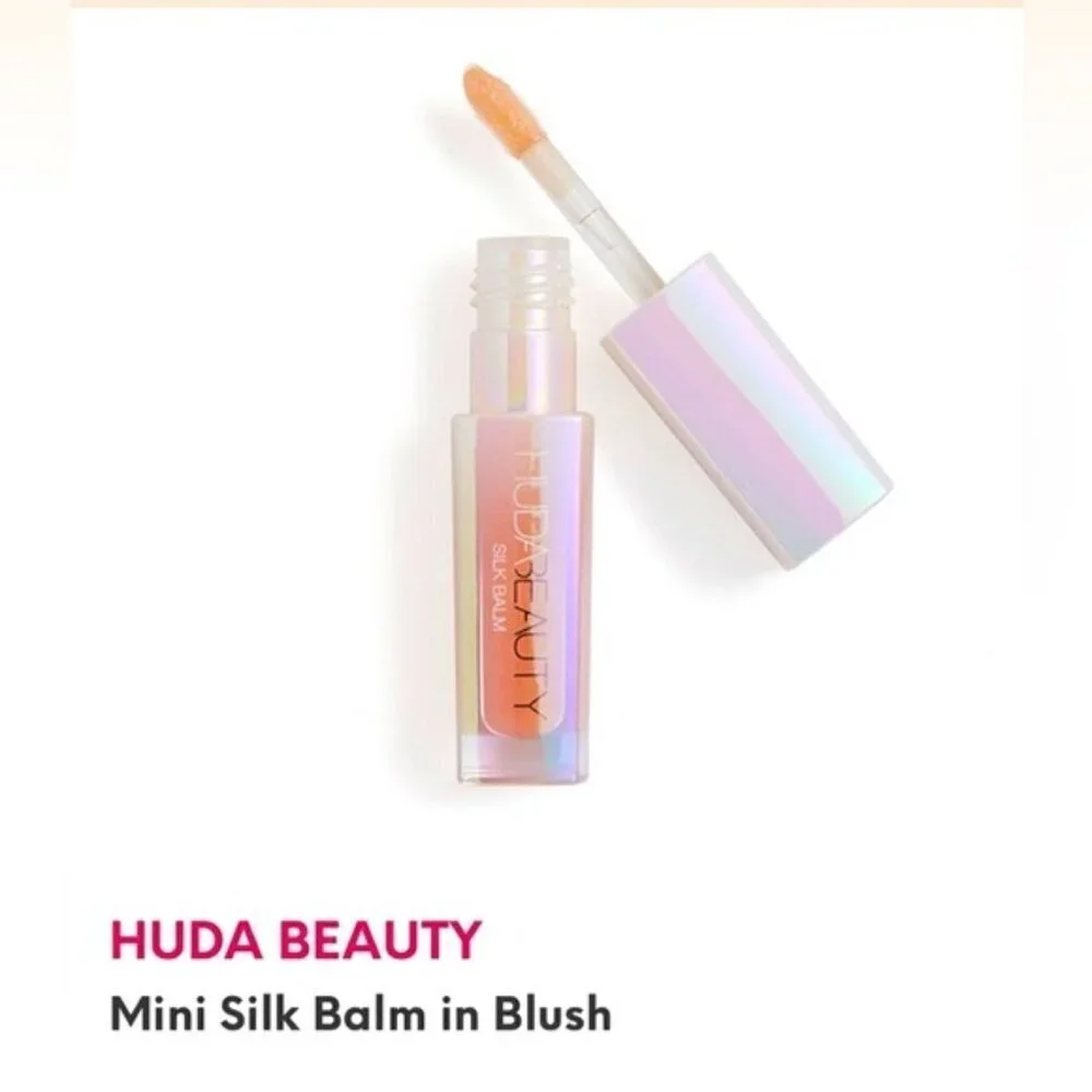 Huda Beauty Silk Balm Hydrating Nourishing Lip GLOSS PLUMP Balm Blush mini size